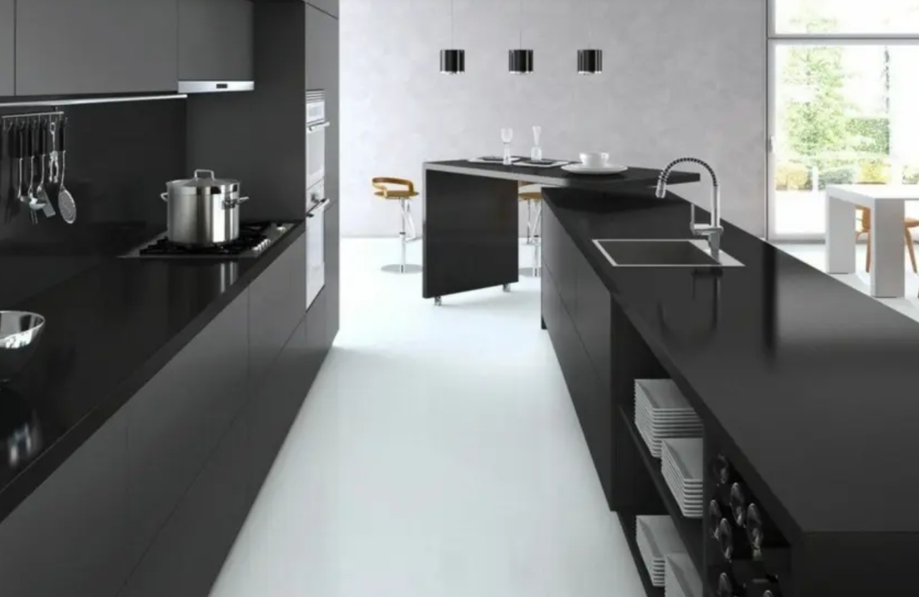 3100 Jet Black1 Jet black 3100 Caesarstone