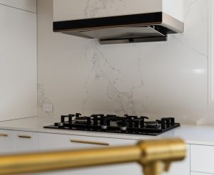 a stove in a kitchen