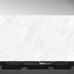 AC2051 Moonlit White AC Stone textured porcelain kitchen benchtop in modern interior design