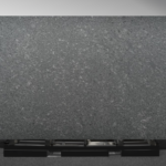 Steel Grey Granite slab with deep grey tones and textured leather finish | AUSKstone