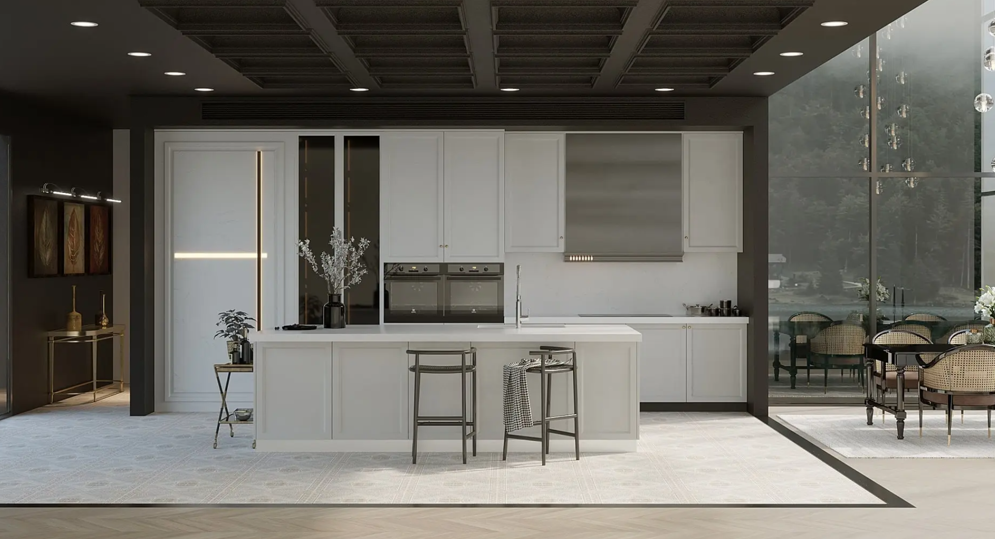 1802 Asteria2 Premium Vicostone Asteria 1802 quartz slab white engineered stone with delicate veins