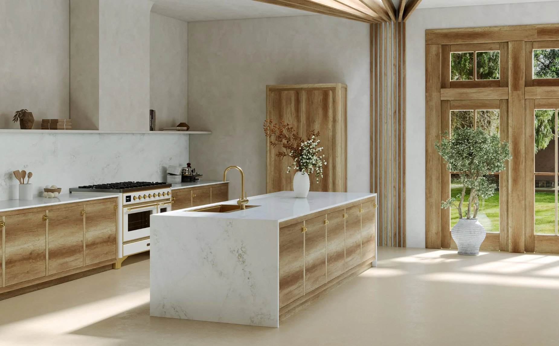 1806 Vilina2 Vicostone Vilina 1806 quartz kitchen benchtop calm cloud inspired surface