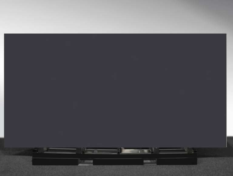 Black Lava porcelain slab textured black stone leathered surface