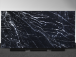 Black Caviar Marble slab with deep black background and elegant white veining | AUSKstone natural stone
