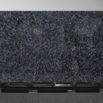 Polished Blue Pearl Granite kitchen benchtop with sparkling natural stone surface in modern interior