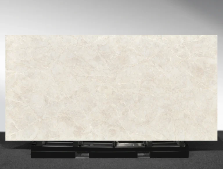 Braewind Vadara® Quartz engineered stone slab with two-toned beige base and soft taupe veining