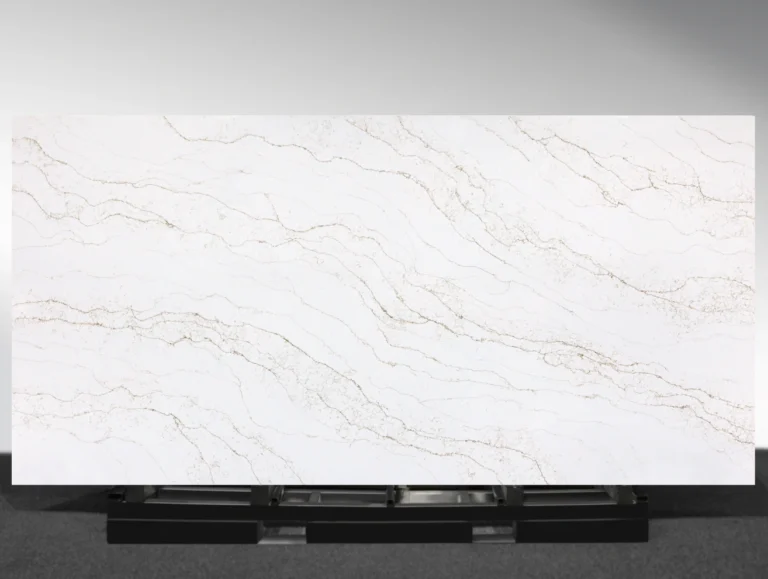 Kitchen benchtop featuring Calacatta Dorada quartz surface by AUSKstone
