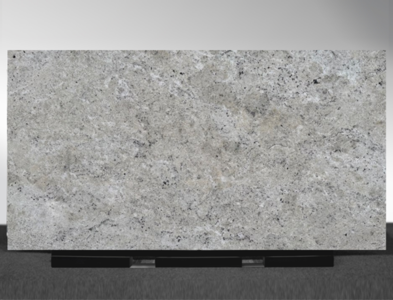 Colonial White Granite slab with white and grey veining and polished finish | AUSKstone