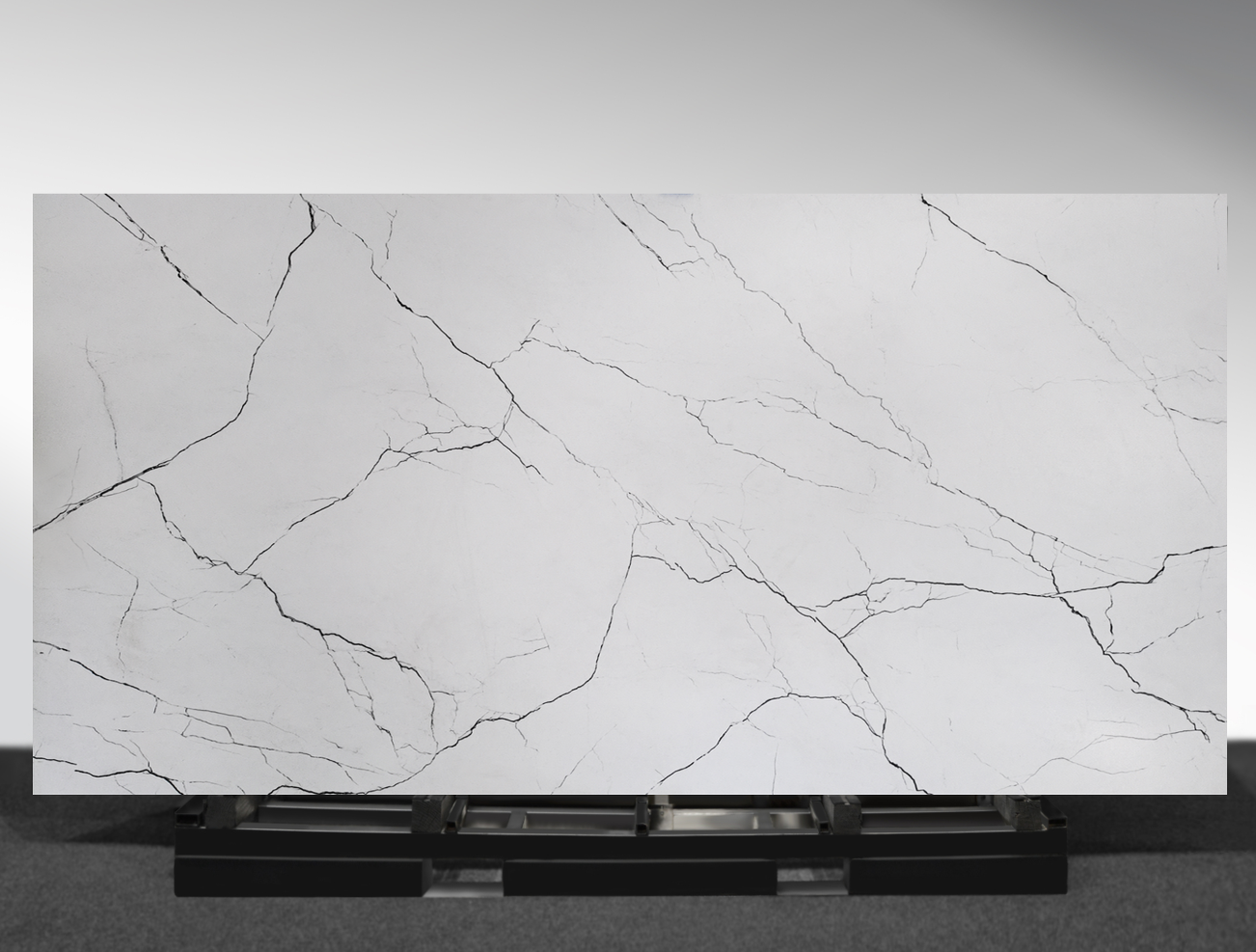 Crystallo Crystallo sintered stone slab with translucent white surface and soft crystalline veining, AUSKstone Master Collection Australia