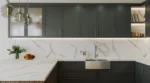 Kitchen benchtop featuring Desert Blush quartz surface by AUSKstone