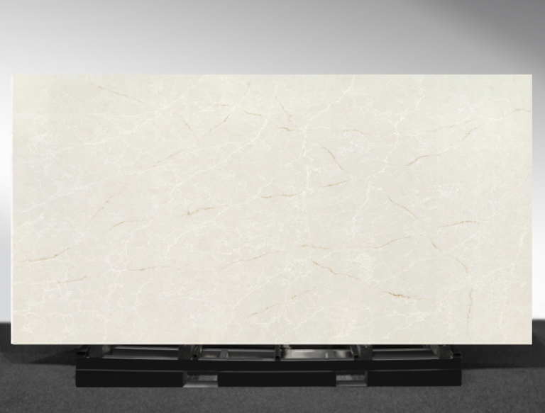 Eclipse Mist 8820 Unistone cool grey quartz slab with subtle veining