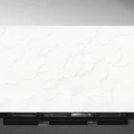 Close‑up of Gossamer Sands Vadara® Quartz highlighting delicate light brown marble‑inspired veining