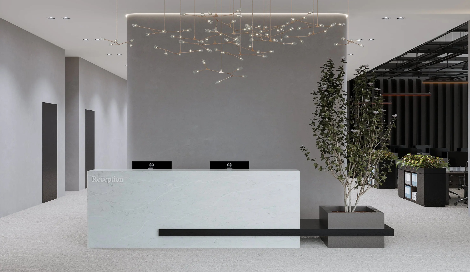 Oneiros2 Vicostone Oneiros 1600 quartz kitchen benchtop serene off-white gray design