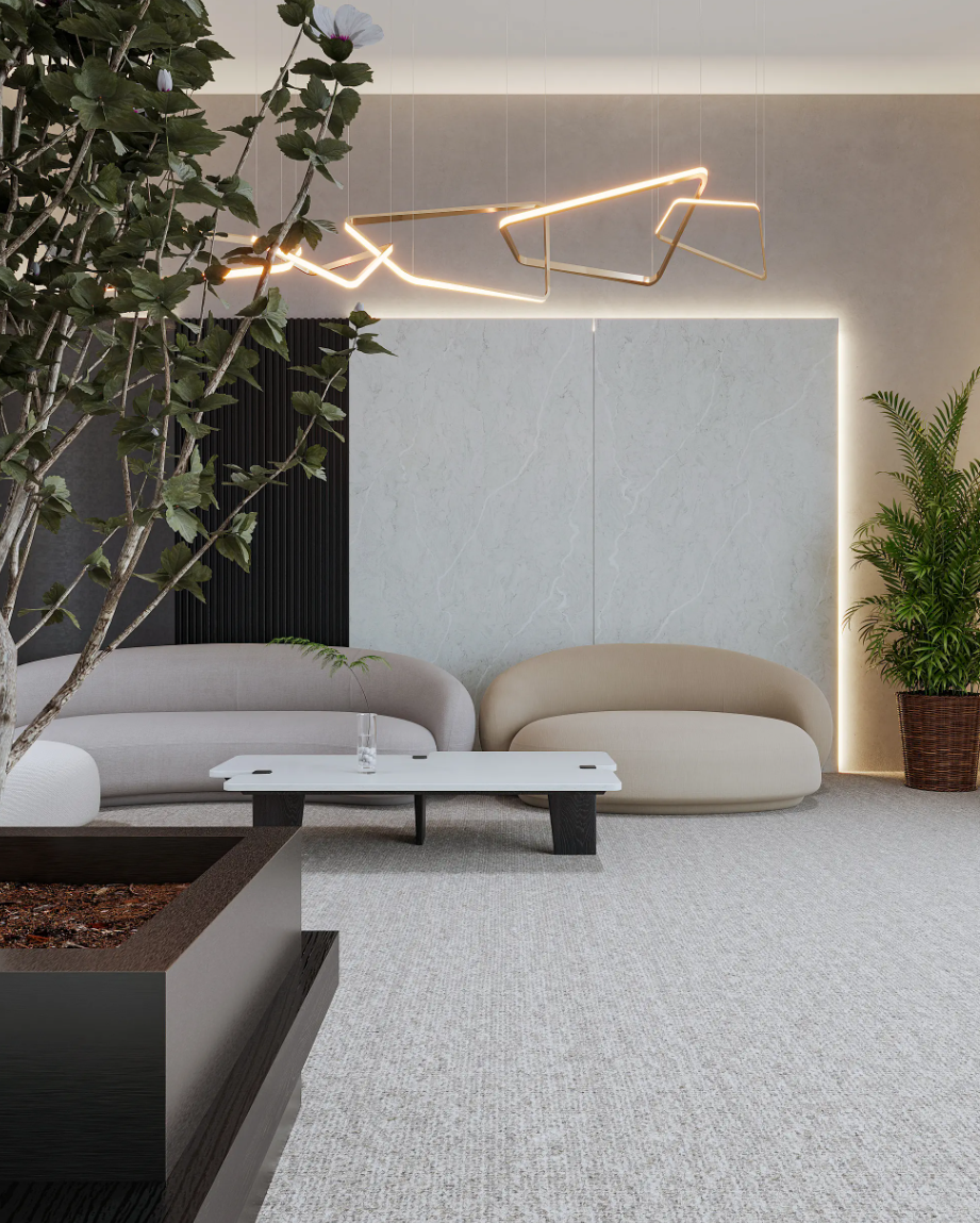 Oneiros3 Off-white engineered stone benchtop Vicostone Oneiros 1600 subtle warm gray tones