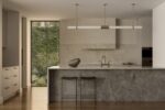 Portsea Grey Limestone flooring and wall cladding in modern architectural interior
