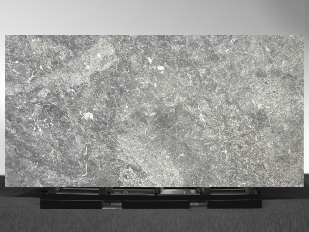 Portsea grey limestone Portsea Grey Limestone slab with soft natural grey tones and subtle limestone texture