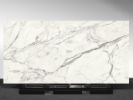 Statuario Supremo marble look porcelain slab white grey veining