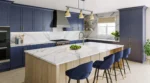 Kitchen benchtop featuring Scandi Blue Vadara® Quartz surface by AUSKstone