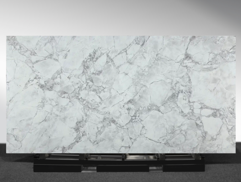 Super White Dolomite slab white and grey natural stone