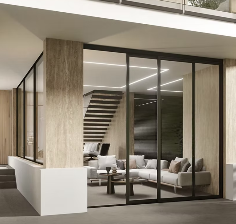 Travertino White slab 1600x3200 textured natural stone finish