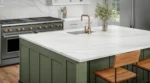 Kitchen benchtop featuring Verdant Rise Vadara® Quartz surface by AUSKstone