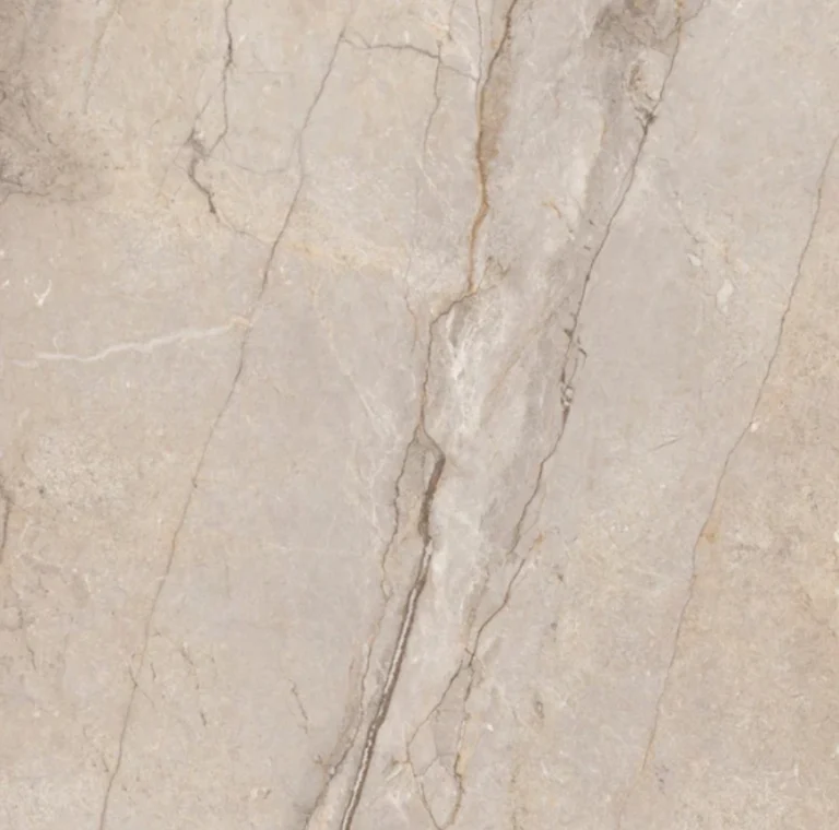 Close-up detail of Breccia Brown sintered stone benchtop by AUSKstone Sydney, highlighting textured 3D carved earthy stone surface.