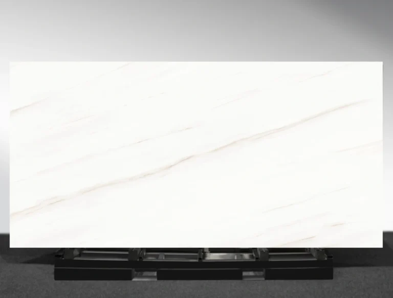 Bianco Lasa sintered stone slab marble look white grey veins