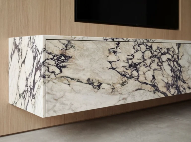 Calacatta Viola Marble honed slab, 3.12 x 1.95m, 20mm thickness, available at AUSKstone Sydney.